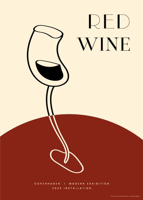 Red Wine Gallery Poster Plakat | Køb hos Postershop – Postershop Int ...