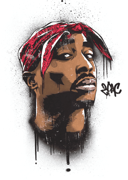 2pac – Grafiske Plakater