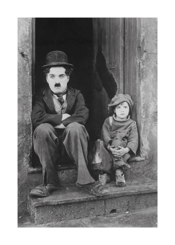 Chaplin And The Kid – Fotokunst