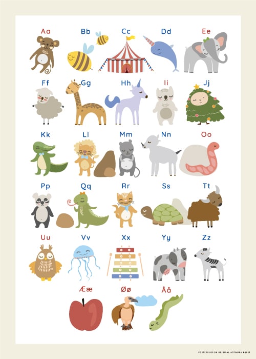ABC ANIMAL POSTER – Børneplakater