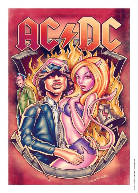 Acdc Horny Devil – Vintage/Retro plakater