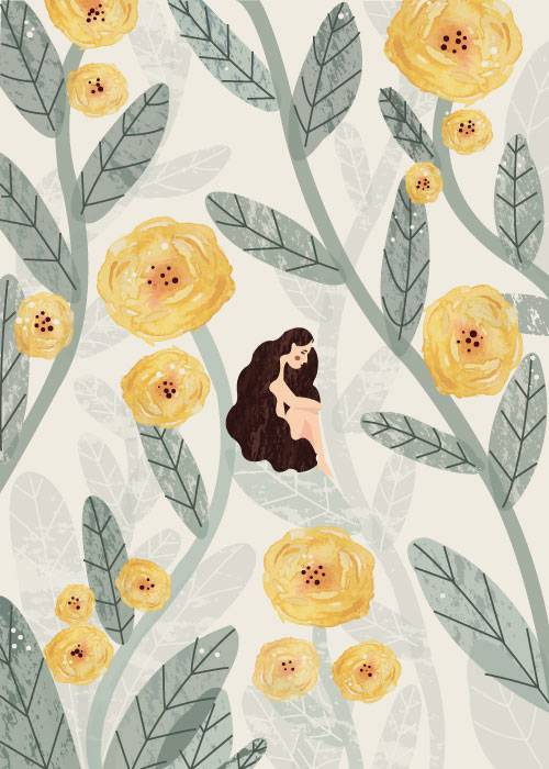 Among Yellow Roses – Kunst