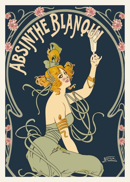Absinthe Blanqui – Vintage/Retro plakater