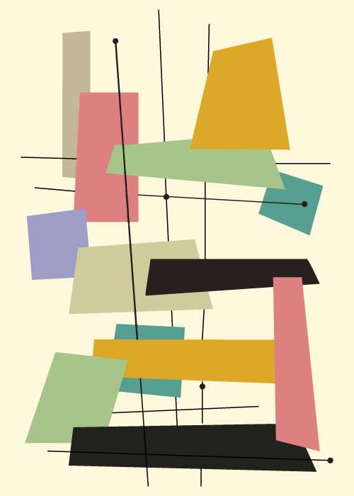 Abstract Cut Outs – Grafiske Plakater