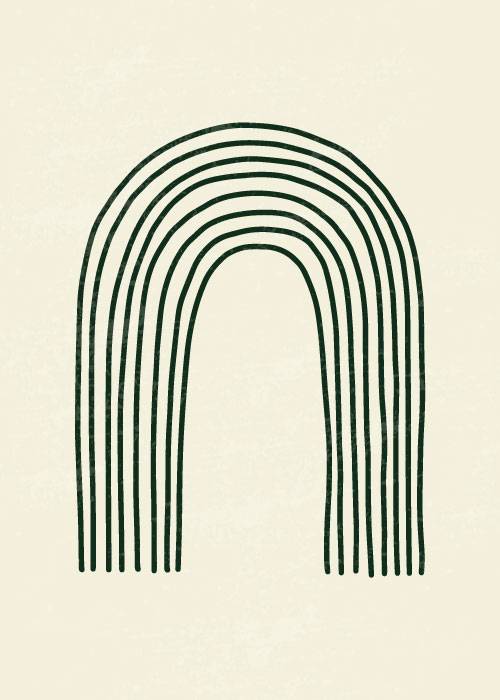 Abstract Green Hills – Kunst