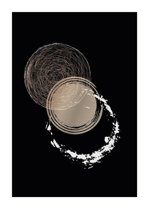 Abstract Neutral Circles – Grafiske Plakater