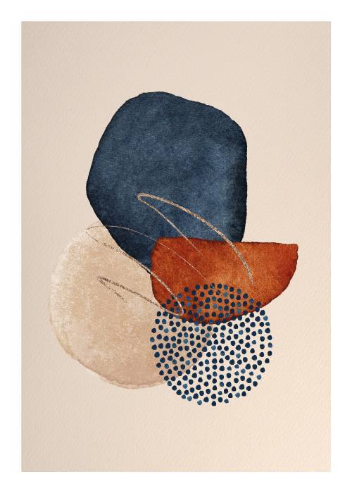 Abstract Shimmer Shapes – Kunst