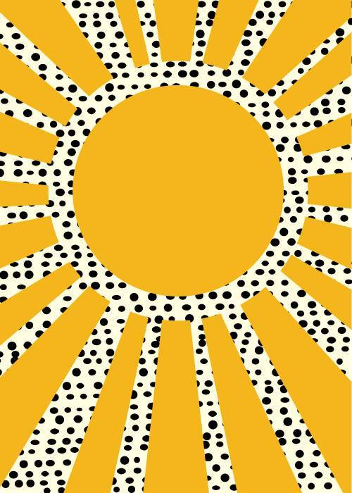 Abstract Sun – Grafiske Plakater