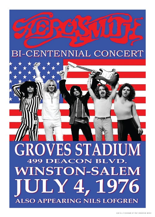 Aerosmith Concert 1976 – Vintage/Retro Posters