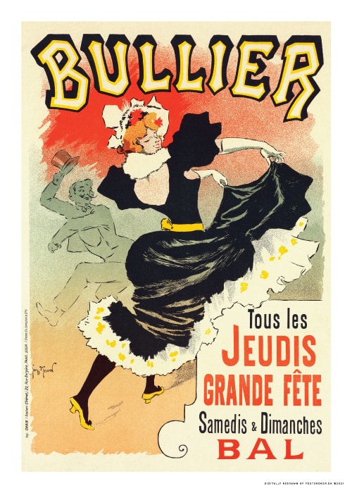 Affiche Pour Le Bal Bullier 1899 – Vintage/Retro Posters