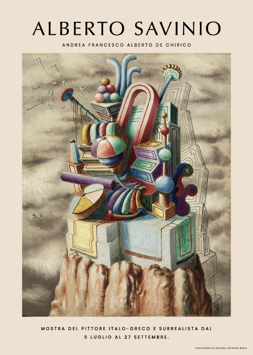 Alberto Savinio Monumento Ai Giocattoli – Kunst