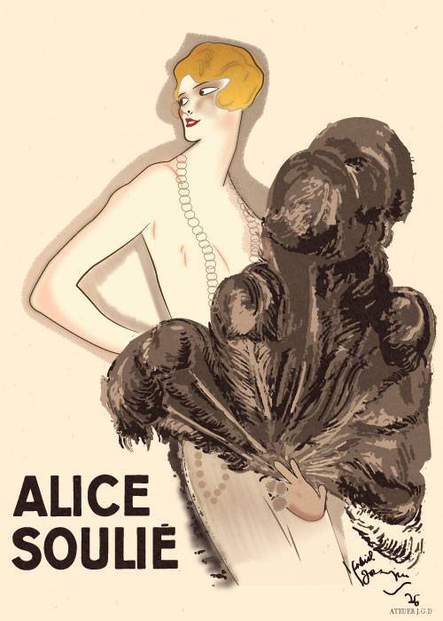 Alice Soulue 1925 – Vintage/Retro plakater