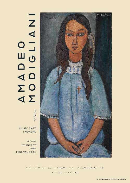 Amedeo Modigliani Alice – Kunst