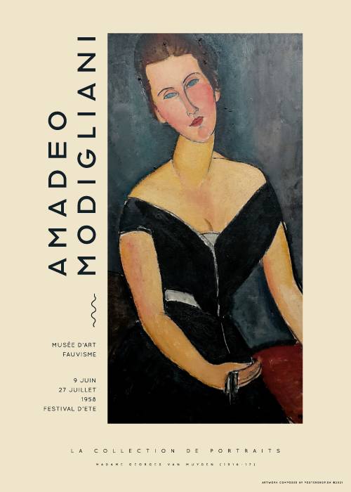 Amedeo Modigliani Madame Van Muyden – Kunst
