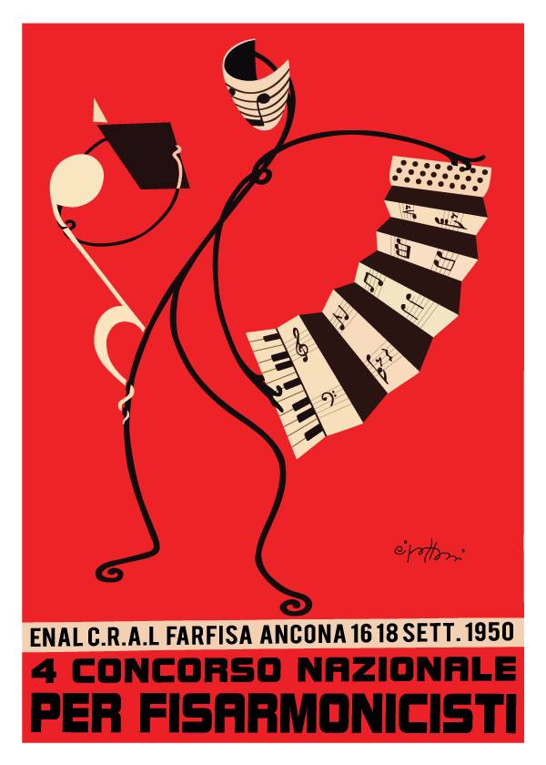 Ancona Accordion Festival – Vintage plakat