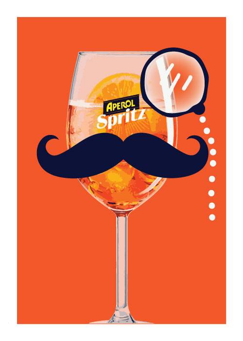 Aperol Spritz Moustache