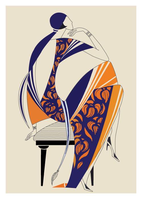 Art Deco Fashion Girl – Kunst