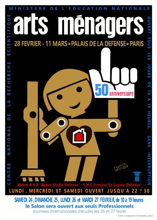 Arts Ménagers 50th Anniversary 1950 – Vintage/Retro plakater