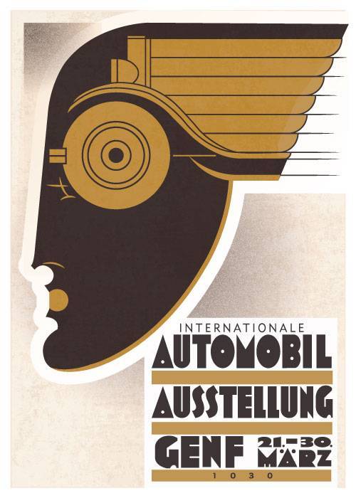 Automobil Ausstellung – Vintage/Retro plakater