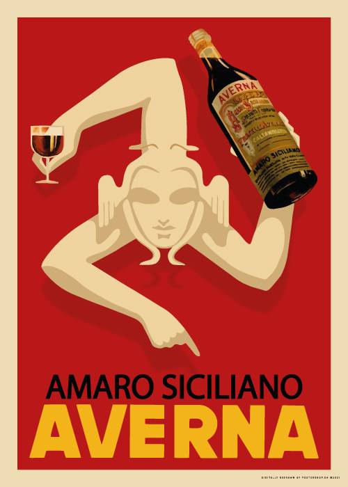 Averna Amaro Siciliano – Vintage/Retro plakater