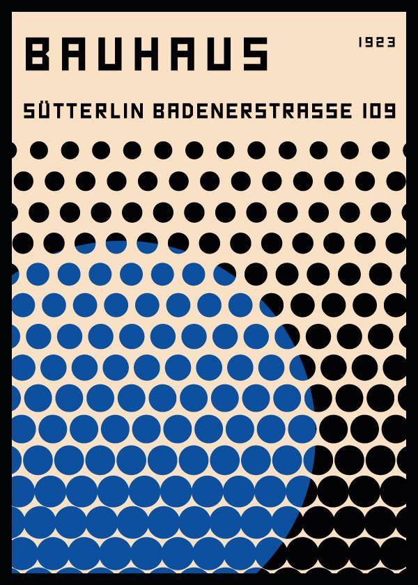 Bauhaus Blue Disco Ball – Kunst