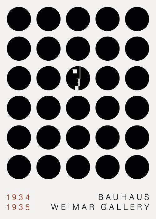 Bauhaus Peaking Face – Kunst