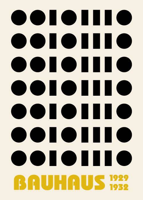 Bauhaus Round And Square – Kunst