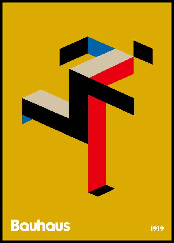 Bauhaus Running Man – Kunst
