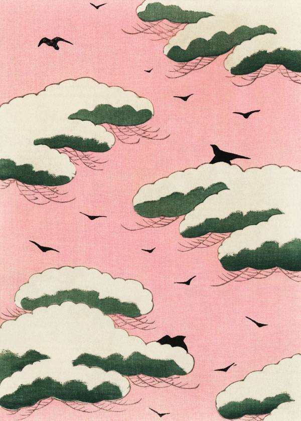 Bijutsu Sekai Pink Sky – Vintage plakat