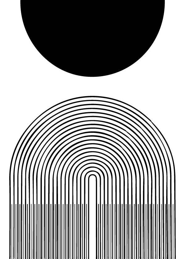 Black Circles – Grafiske Plakater