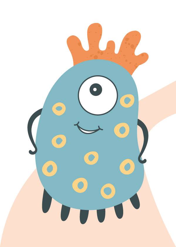 BLUE MONSTER – Kids' Posters