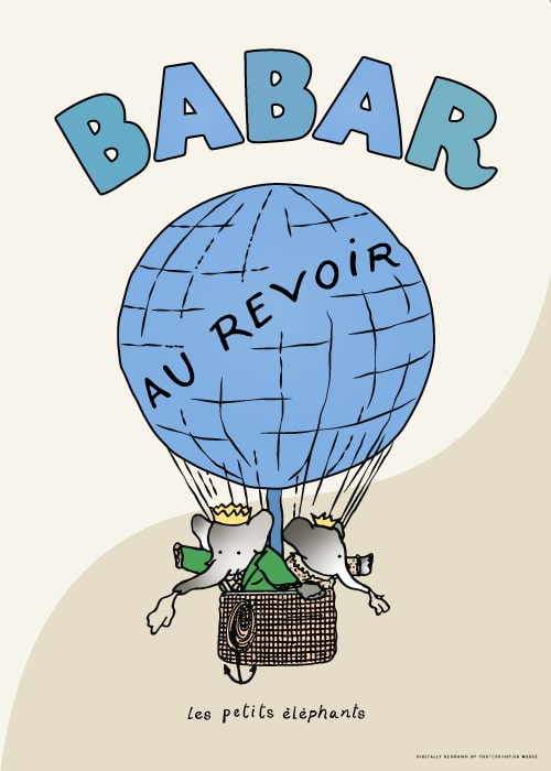 Babar Blue Au Revoir – Kunst