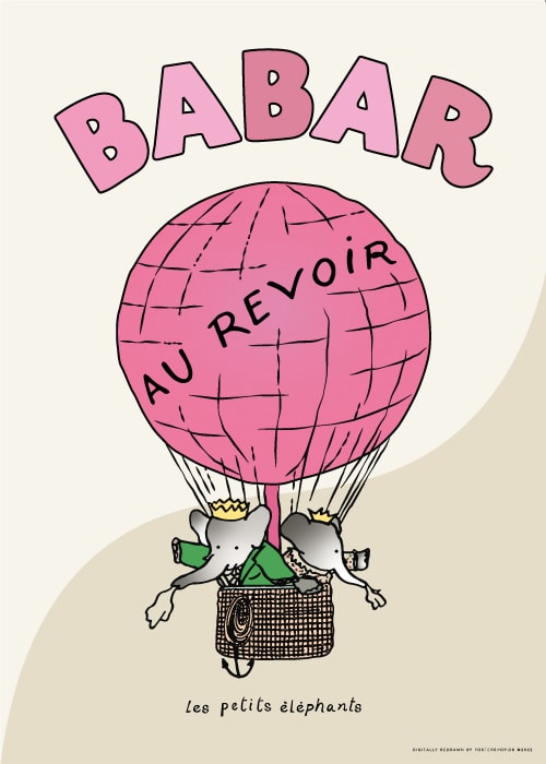 Babar Pink Au Revoir – Kunst