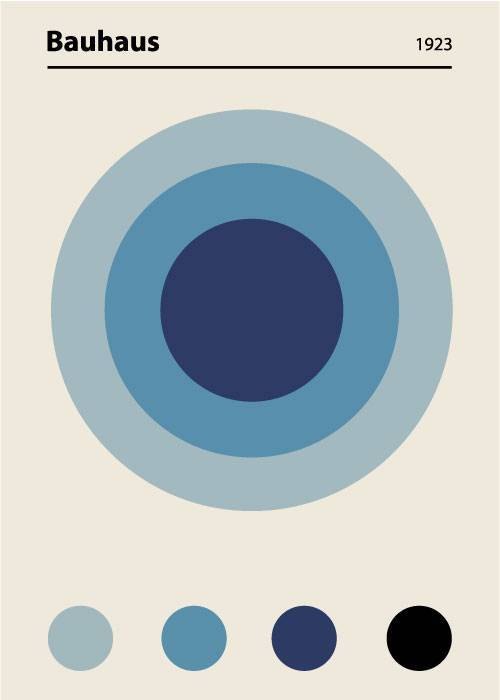 Bauhaus Blue Circle – Kunst