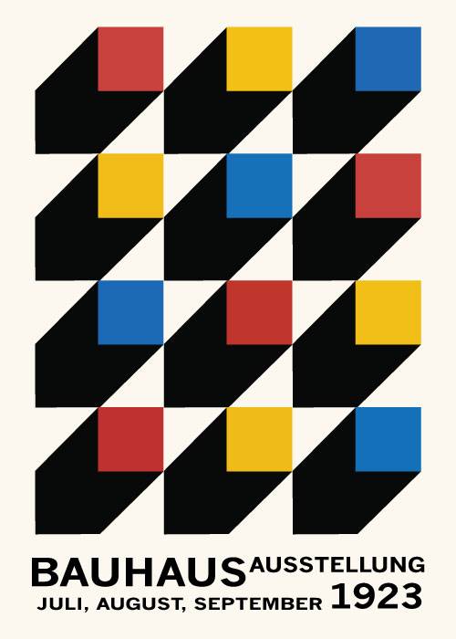 Bauhaus 3d Squares – Kunst