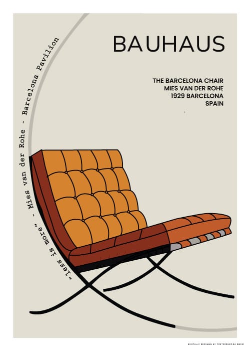 Bauhaus Barcelona Chair – Kunst
