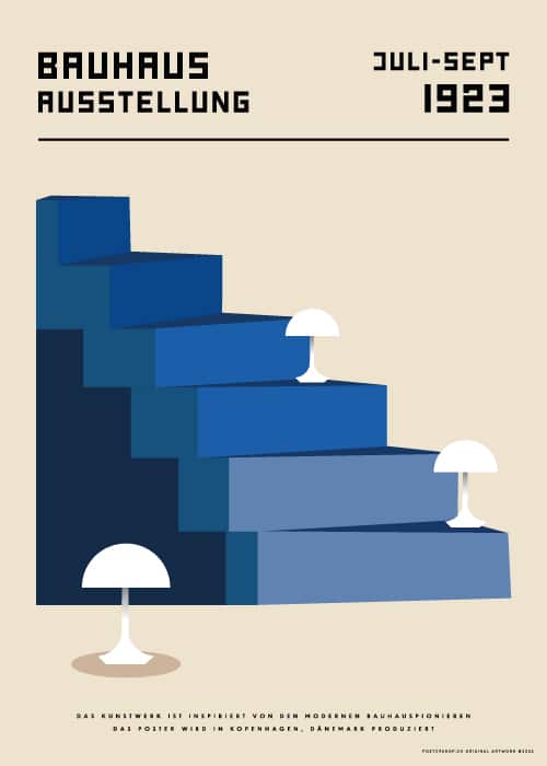 Bauhaus Blue Stairs – Kunst