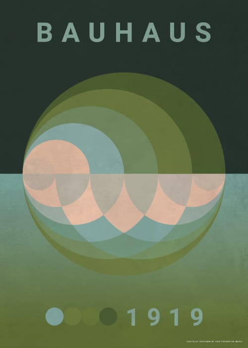 Bauhaus Green Circles 1919 – Kunst