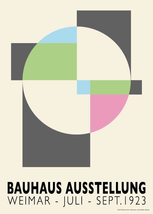 Bauhaus Grey Squares – Kunst