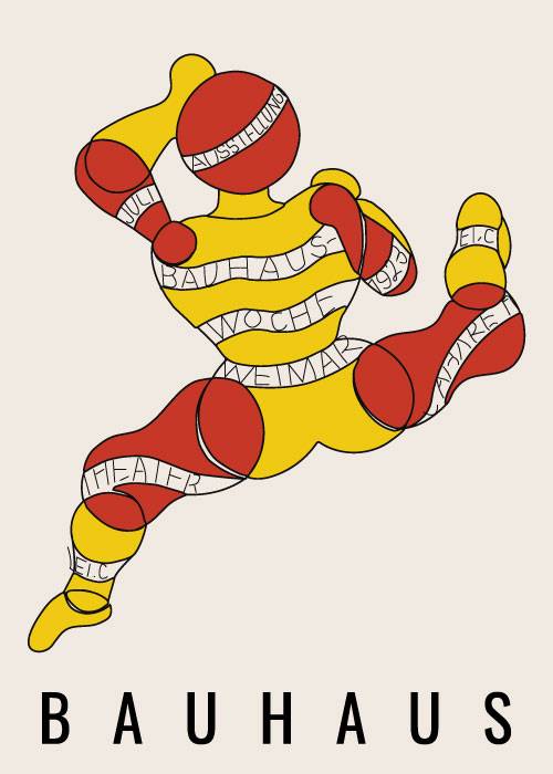 Bauhaus Muscle Man – Kunst