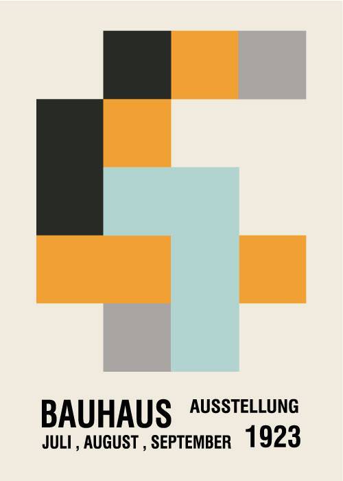 Bauhaus Orange And Blue 1923 – Kunst