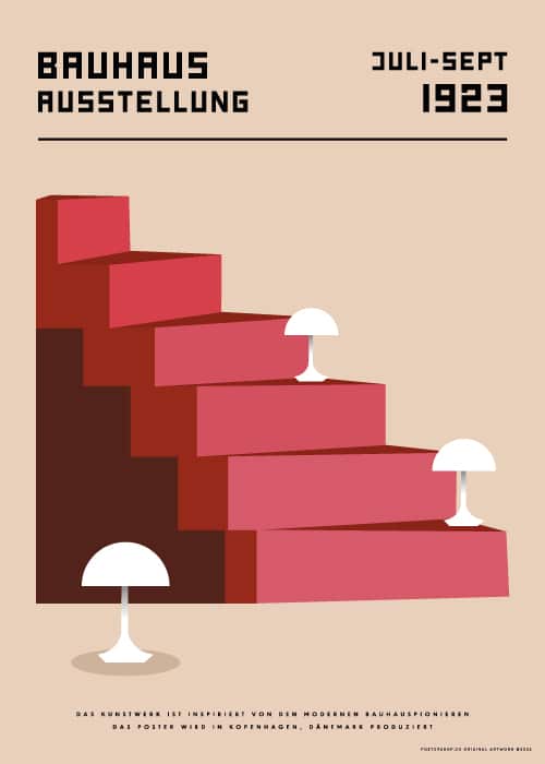 Bauhaus Pink Stairs – Kunst