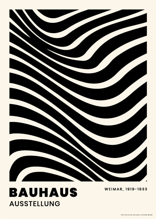 Bauhaus Schwarze Kurven – Kunst