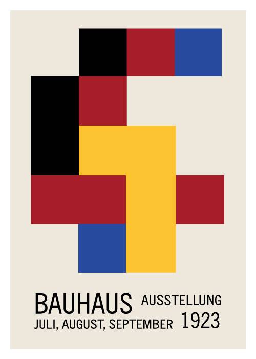 Bauhaus Tri Colour 1923 – Kunst