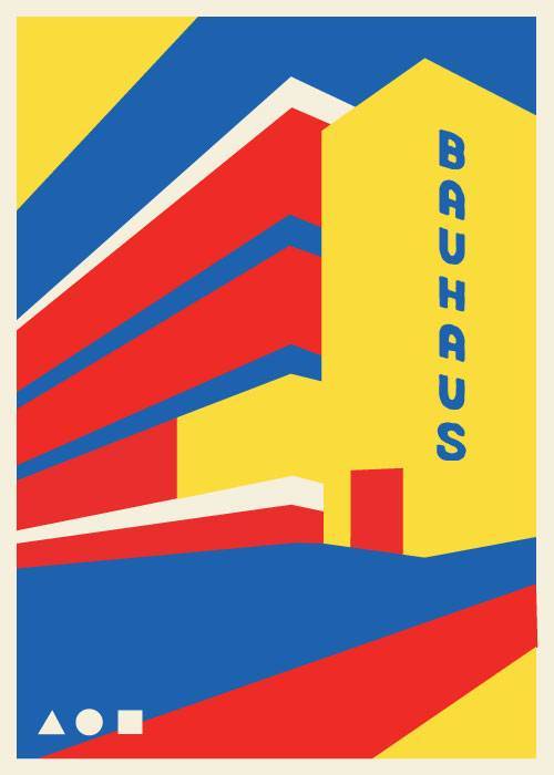 Bauhaus Tri Color Haus – Kunst