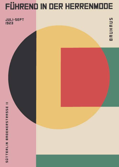 Bauhaus Yellow And Black Circle – Kunst