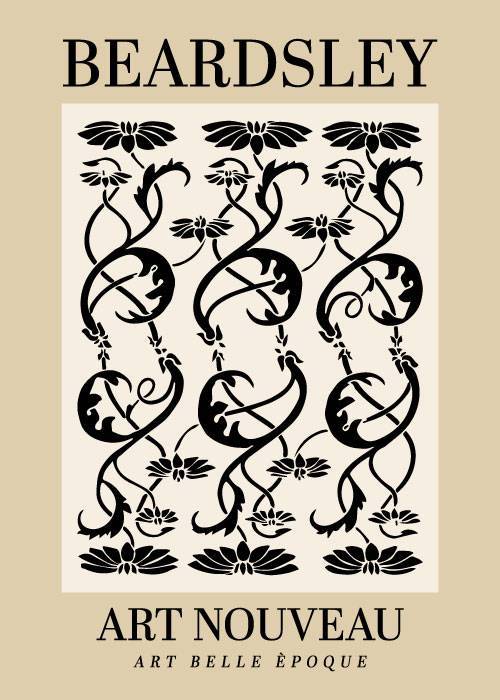 Beardsley Flowers Of Dorian Gray – Kunst