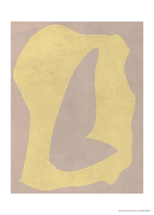 Beige And Yellow Shape – Kunst