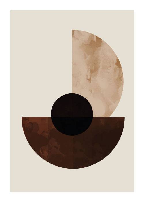Beige Half Moons – Kunst