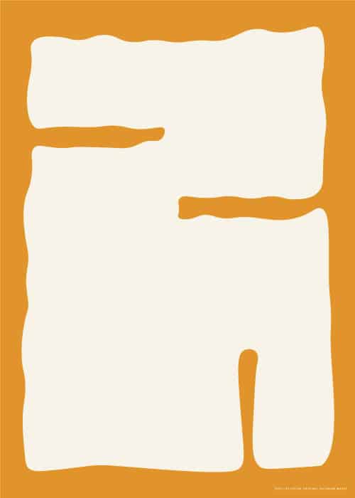 Beige On Mustard Stone – Kunst